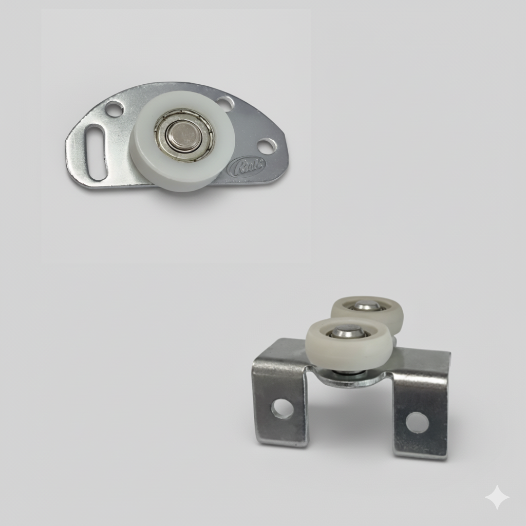 Sistema Corredero R52 para 2 Puertas (4 Ruedas + 4 Patines)