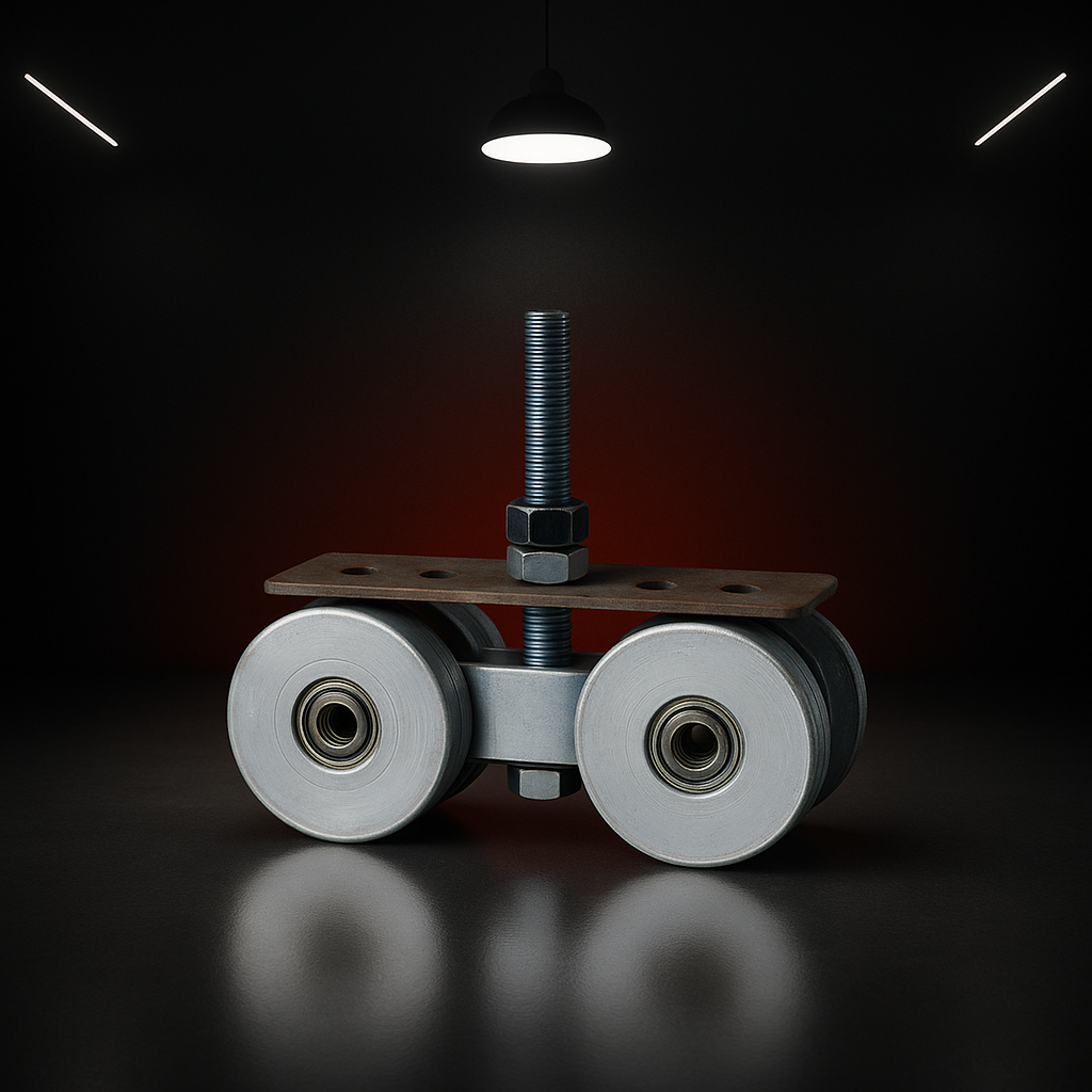 Carretillas Metálicas para Puertas y Ventanas Corredizas