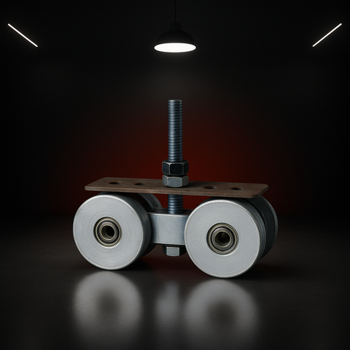 Carretillas Metálicas para Puertas y Ventanas Corredizas