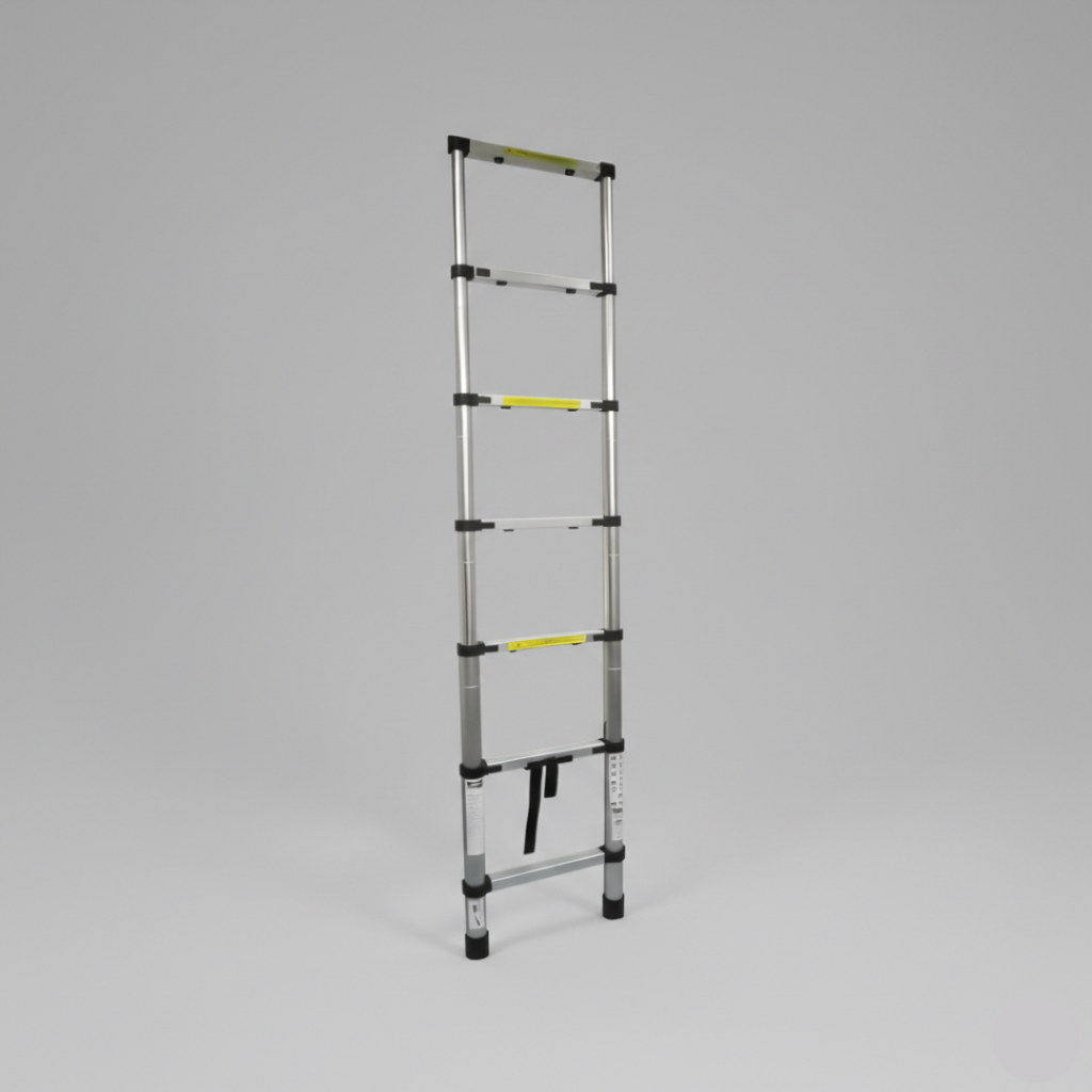 ESCALERA TELESCÓPICA DE ALUMINIO – COMPACTA Y AJUSTABLE