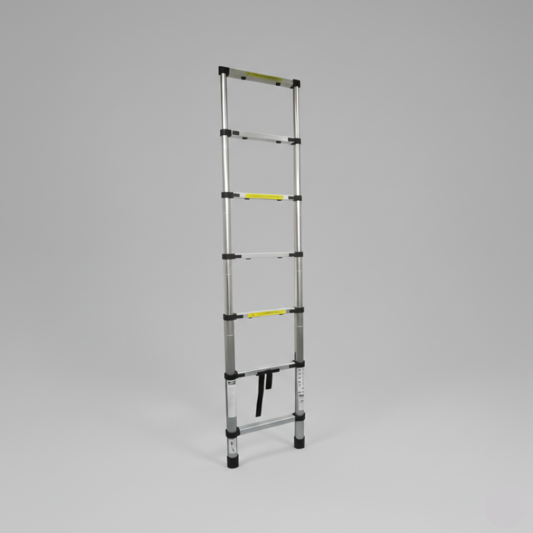 ESCALERA TELESCÓPICA DE ALUMINIO – COMPACTA Y AJUSTABLE