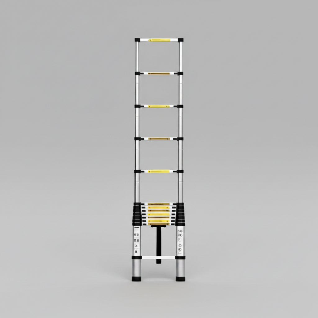 ESCALERA TELESCÓPICA DE ALUMINIO – COMPACTA Y AJUSTABLE