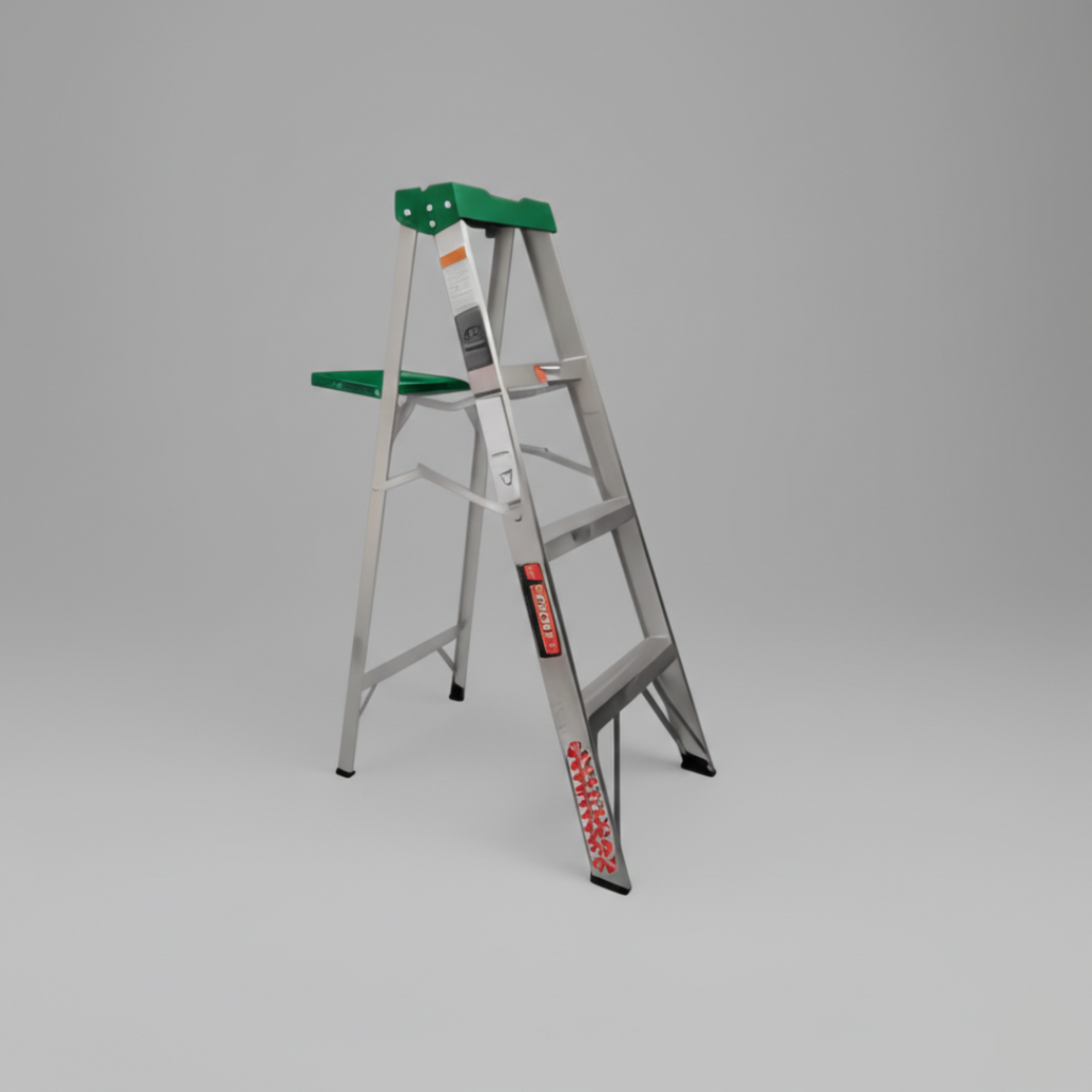 ESCALERA DE TIJERA DE ALUMINIO – USO DOMÉSTICO Y PROFESIONAL