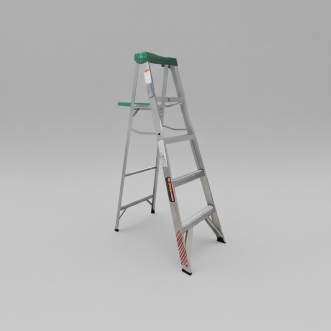 ESCALERA DE TIJERA DE ALUMINIO – USO DOMÉSTICO Y PROFESIONAL