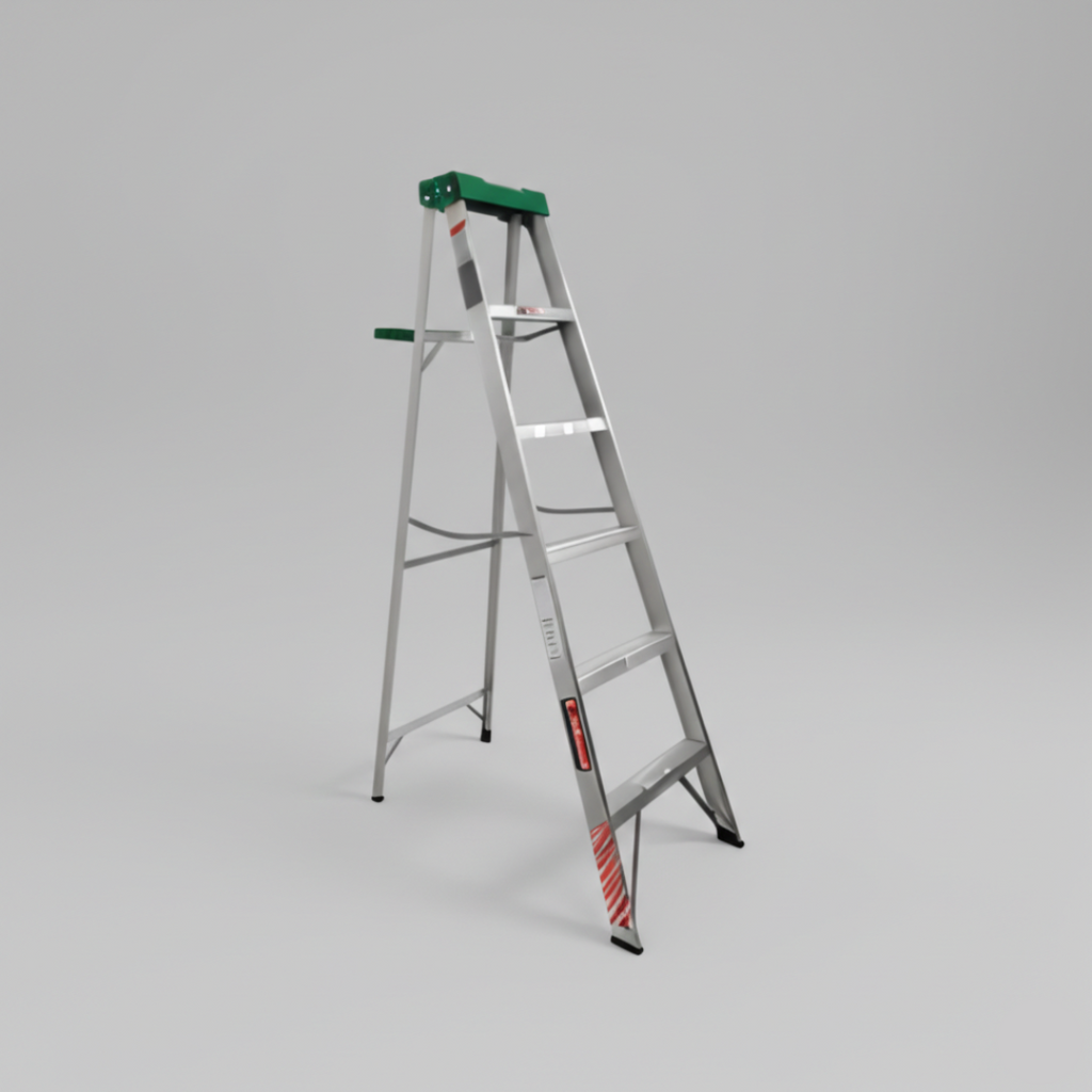 ESCALERA DE TIJERA DE ALUMINIO – USO DOMÉSTICO Y PROFESIONAL